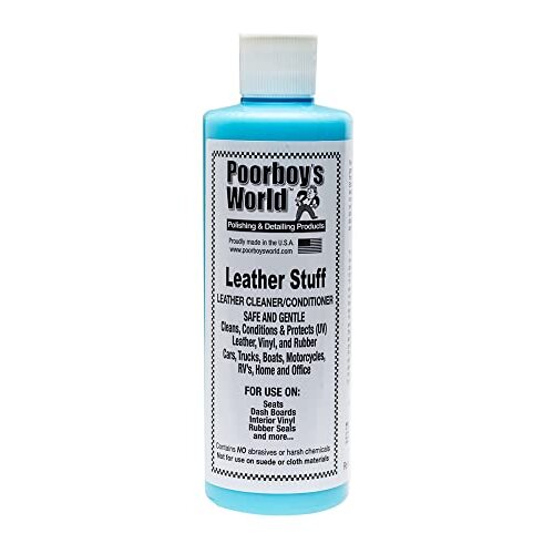 Poorboys World Leather Stuff Cleans, Conditions Protects Leather, Vinyl and Rubber